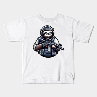 Tactical Sloth Kids T-Shirt